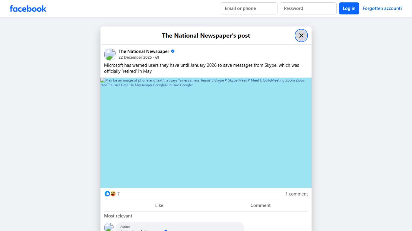 Microsoft has warned users they... - The National Newspaper Facebook