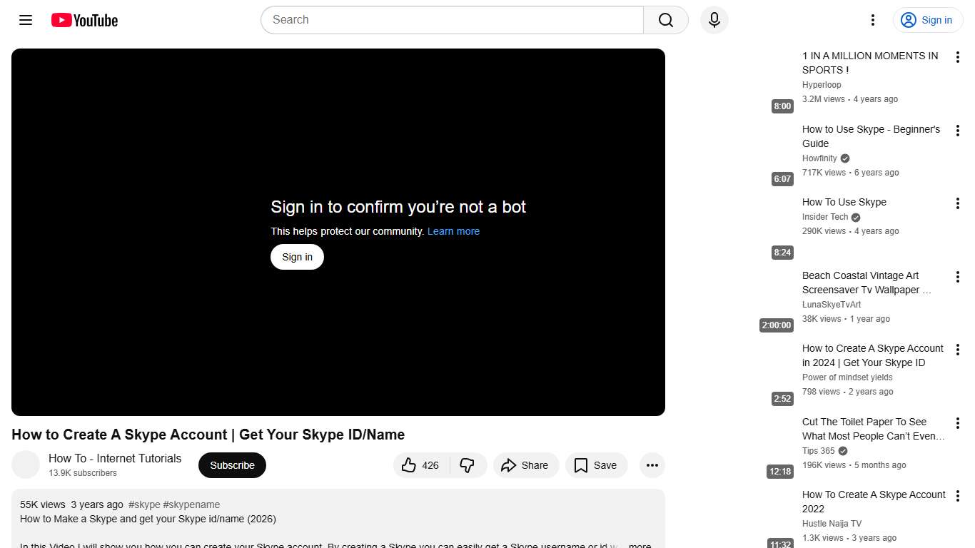 How to Create A Skype Account Get Your Skype ID/Name - YouTube