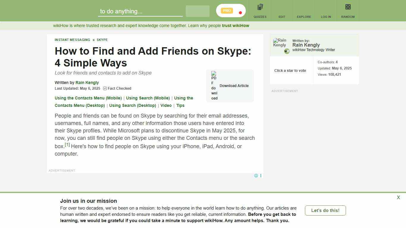 How to Find People on Skype: Contacts Menu & Search Tool